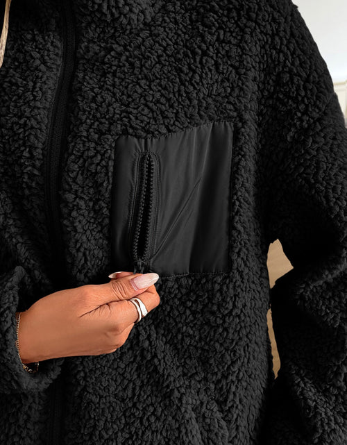 Load image into Gallery viewer, Ivy Lane Zip Up Long Sleeve Fuzzy Jacket
