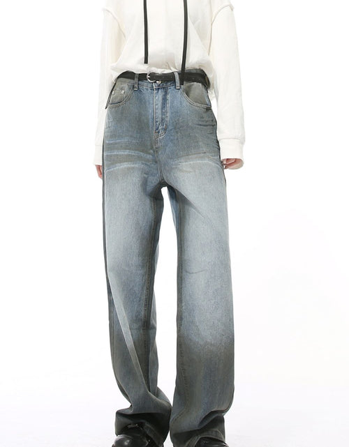 Load image into Gallery viewer, High Waist Baggy Jeans with Pockets
