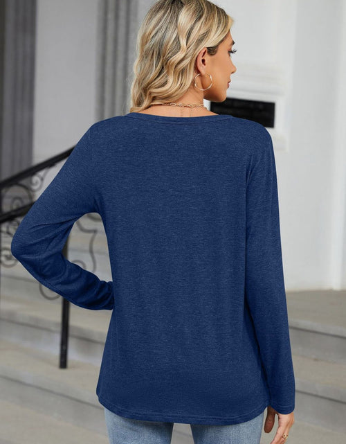 Load image into Gallery viewer, Notched Long Sleeve T-Shirt
