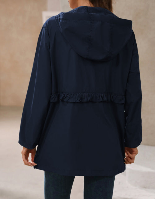Load image into Gallery viewer, Ivy Lane Outdoor Waterproof Long Sleeve Hooded Windbreaker
