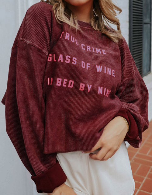 Load image into Gallery viewer, Round Neck Dropped Shoulder THANKFUL Graphic Sweatshirt
