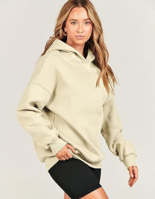 Load image into Gallery viewer, Dropped Shoulder Long Sleeve Hoodie
