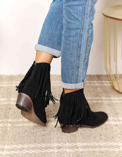 Load image into Gallery viewer, Legend Women's Fringe Cowboy Western Ankle Boots
