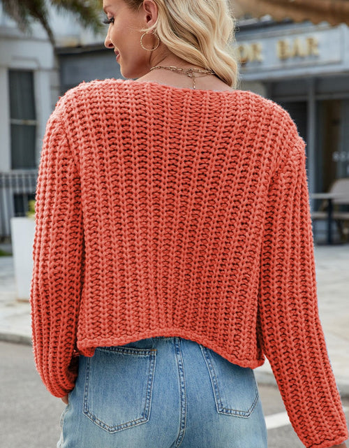 Load image into Gallery viewer, Round Neck Button Up Cardigan with Pockets
