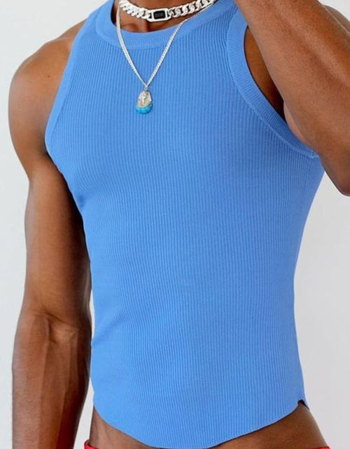 Load image into Gallery viewer, Men's Full Size Round Neck Tank Plus Size
