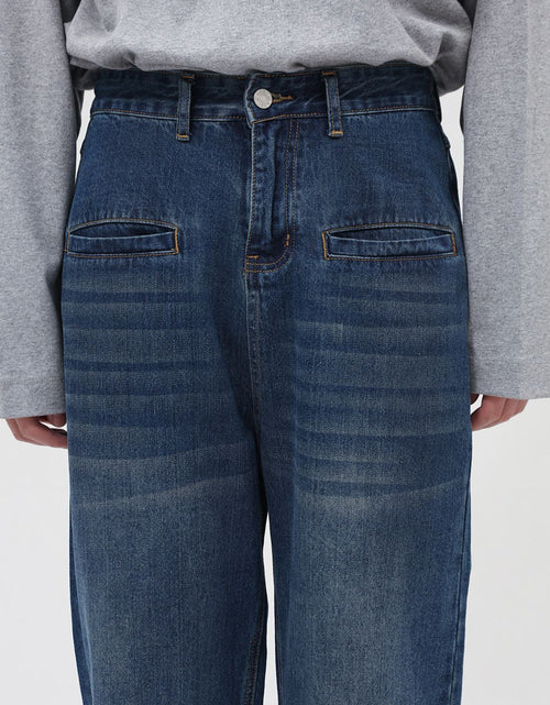 Load image into Gallery viewer, Front Pockets Baggy Jeans
