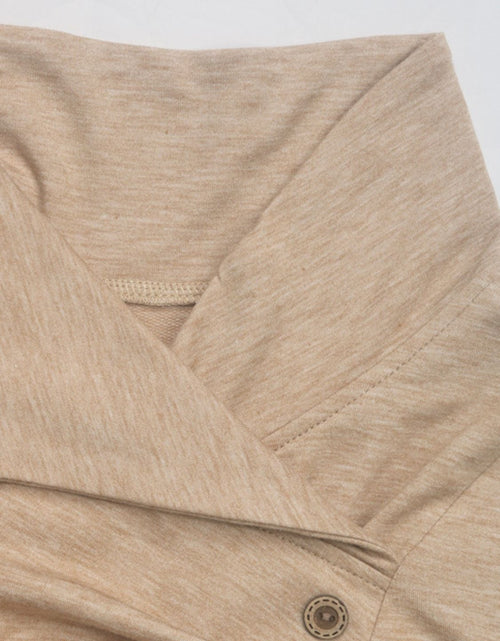 Load image into Gallery viewer, Perfee Asymmetric Mock Neck Long Sleeve Sweatshirt
