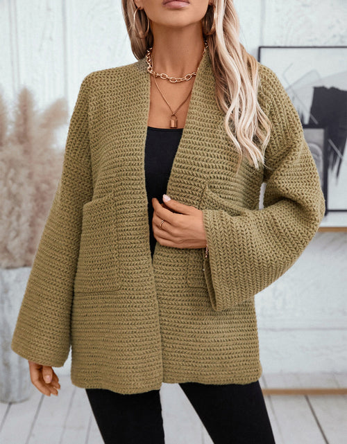 Load image into Gallery viewer, Open Front Long Sleeve Cardigan
