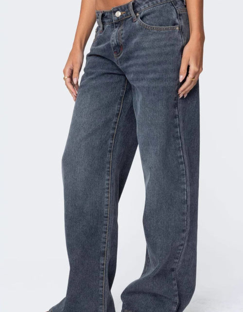Load image into Gallery viewer, Wide Leg Jeans with Pockets
