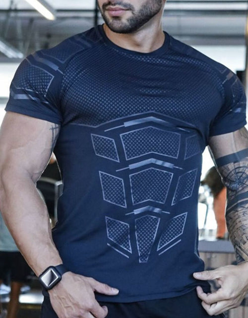 Load image into Gallery viewer, Men's Plus Size Round Neck Short Sleeve T-Shirt
