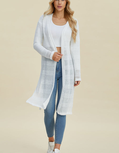Load image into Gallery viewer, Double Take Full Size Open Front Longline Cardigan
