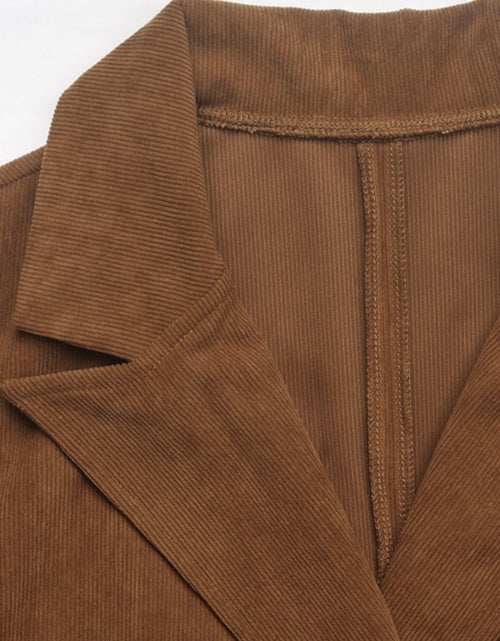 Load image into Gallery viewer, Perfee Decorative Pocket Flap Lapel Collar Long Sleeve Outerwear
