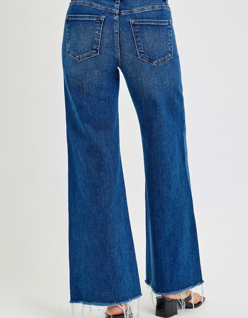 Load image into Gallery viewer, RISEN Tummy Control High Rise Wide Leg Jeans

