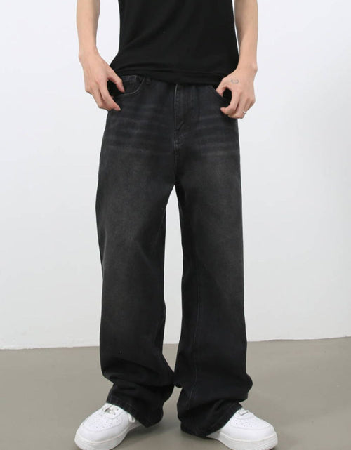 Load image into Gallery viewer, Men's Wide Leg Jeans with Pockets
