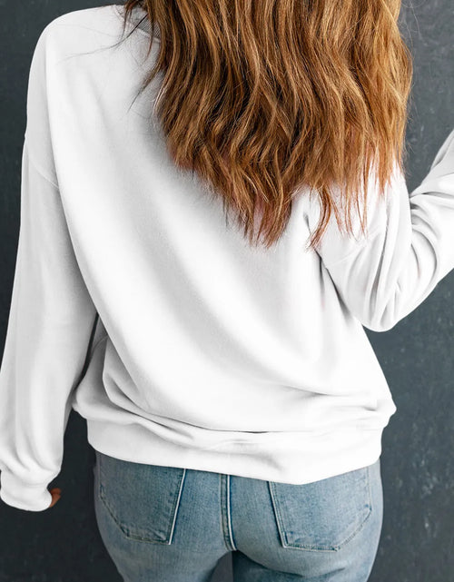 Load image into Gallery viewer, Leopard Round Neck Long Sleeve Sweatshirt
