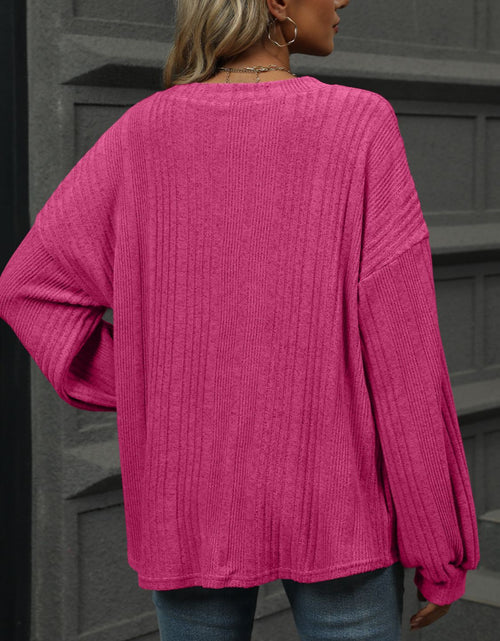 Load image into Gallery viewer, V-Neck Long Sleeve T-Shirt
