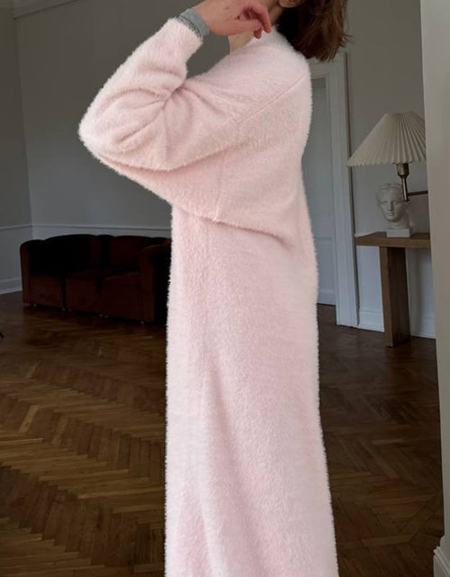Load image into Gallery viewer, Fuzzy Open Front Solid Color Cardigan
