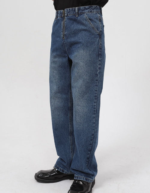 Load image into Gallery viewer, Mid Rise Baggy Jeans with Pockets
