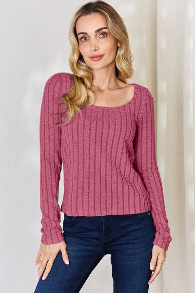 Load image into Gallery viewer, Basic Bae Full Size Ribbed Long Sleeve T-Shirt
