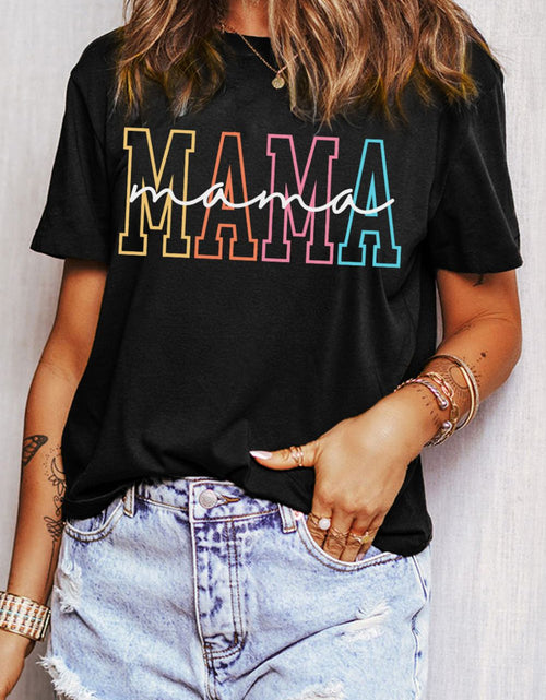 Load image into Gallery viewer, MAMA Round Neck Short Sleeve T-Shirt
