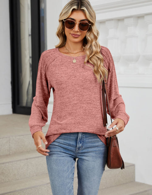 Load image into Gallery viewer, Round Neck Long Sleeve T-Shirt
