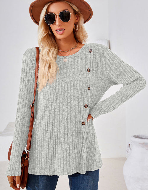 Load image into Gallery viewer, Round Neck Long Sleeve T-Shirt
