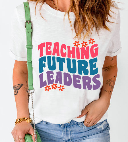 Letter Graphic Round Neck Short Sleeve T-Shirt