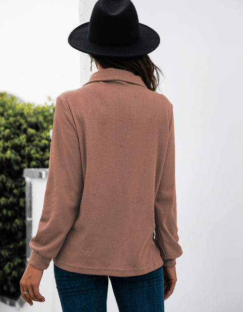 Load image into Gallery viewer, Half Button Long Sleeve T-Shirt
