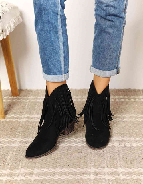 Load image into Gallery viewer, Legend Women's Fringe Cowboy Western Ankle Boots
