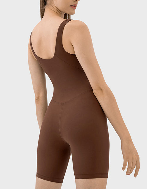 Load image into Gallery viewer, Millennia Wide Strap Active Romper
