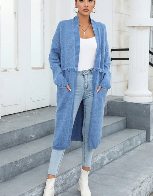 Load image into Gallery viewer, Angel Wings Open Front Pocketed Cardigan
