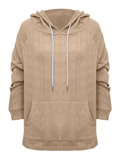Load image into Gallery viewer, Full Size Drawstring Long Sleeve Hoodie
