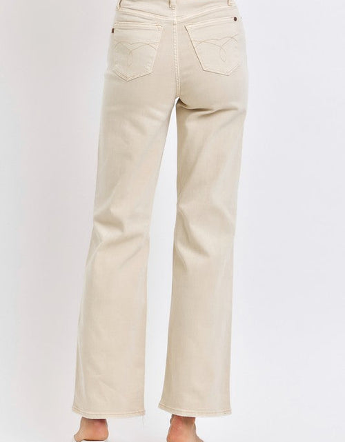 Load image into Gallery viewer, Judy Blue Full Size High Waist Distressed Wide Leg Jeans
