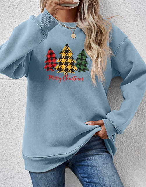 Load image into Gallery viewer, MERRY CHRISTMAS Dropped Shoulder Sweatshirt
