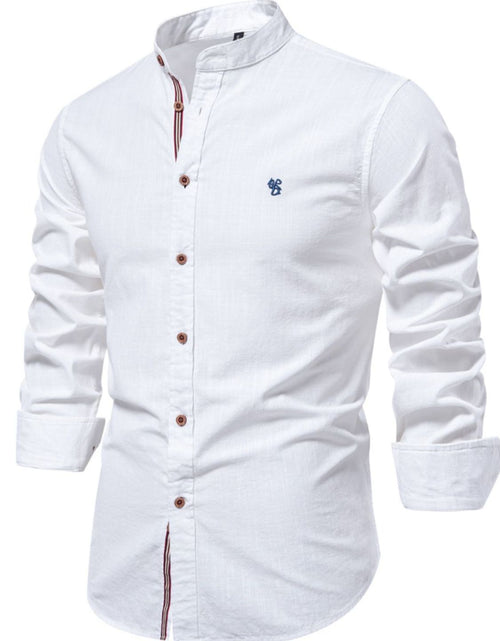 Load image into Gallery viewer, Men's Full Size Button Down Embroidered Shirt Plus Size
