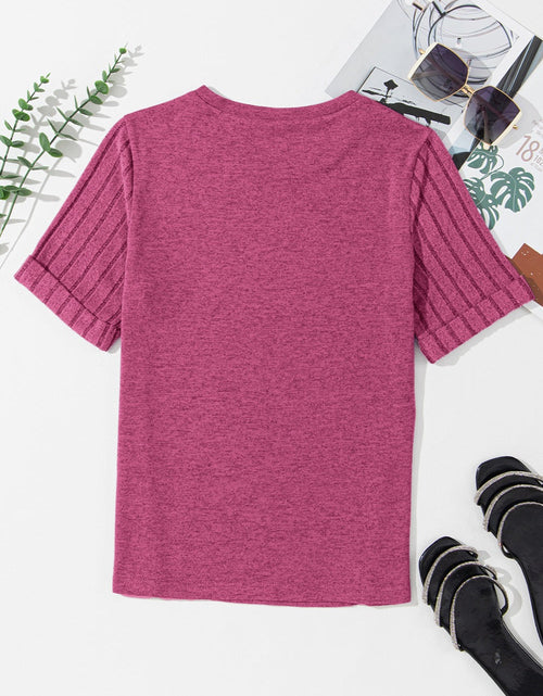 Load image into Gallery viewer, Round Neck Short Sleeve T-Shirt
