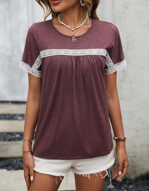 Load image into Gallery viewer, Ivy Lane Contrast Round Neck Short Sleeve Tee
