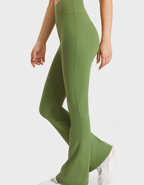 Load image into Gallery viewer, Millennia Elastic Waist Flare Yoga Pants
