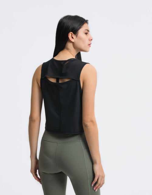 Load image into Gallery viewer, Millennia Round Neck Cropped Active Tank
