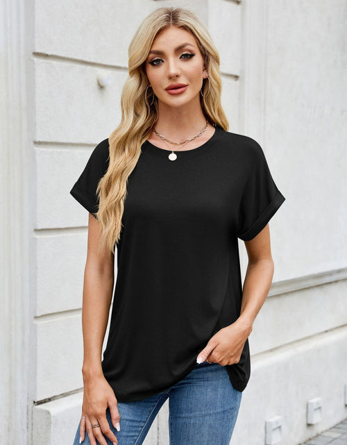 Load image into Gallery viewer, Florira Round Neck Short Sleeve T-Shirt
