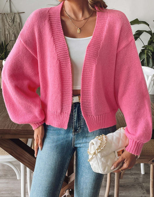 Load image into Gallery viewer, Open Front Long Sleeve Cardigan

