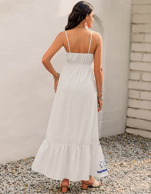 Load image into Gallery viewer, Printed Square Neck Maxi Cami Dress
