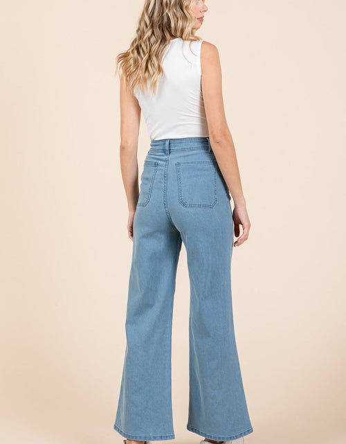 Load image into Gallery viewer, Mittoshop High Waist Wide Leg Jeans
