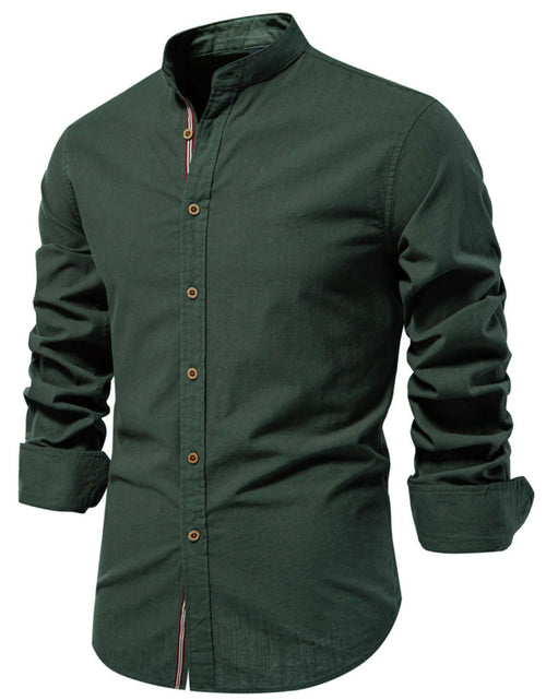 Load image into Gallery viewer, Men's Full Size Button Down Embroidered Shirt Plus Size
