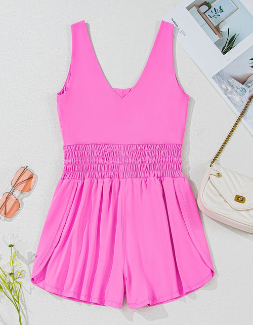Load image into Gallery viewer, Drawstring Wide Strap Romper
