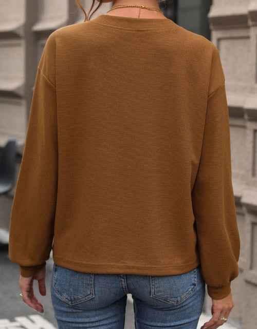 Load image into Gallery viewer, Perfee V-Neck Long Sleeve Top
