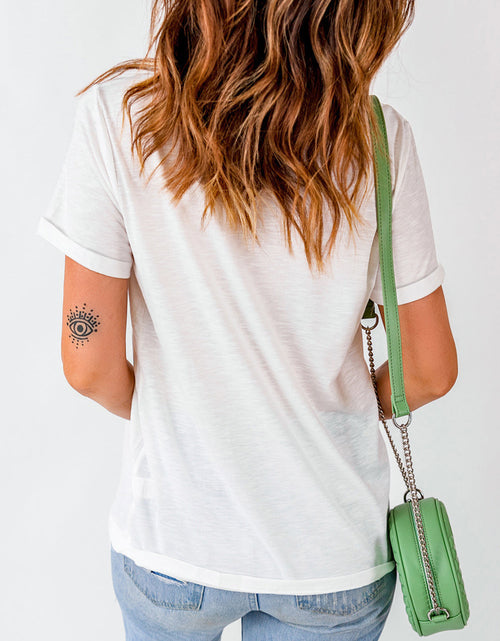 Load image into Gallery viewer, LOVE Round Neck Short Sleeve T-Shirt
