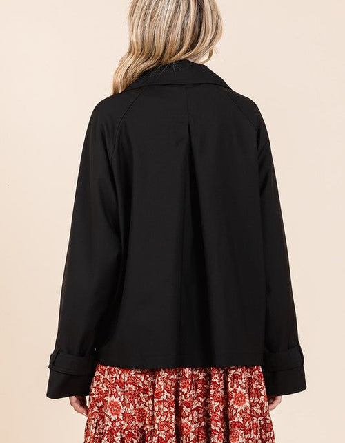 Load image into Gallery viewer, Mittoshop Double Breasted Long Sleeve Trench Coat Jacket
