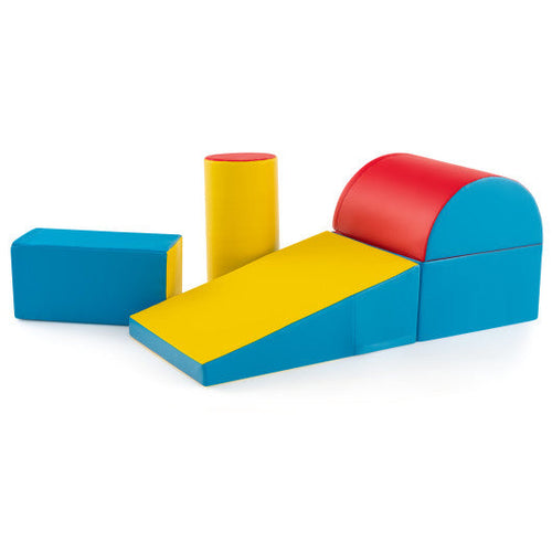 Load image into Gallery viewer, 5-Piece Kids Climb and Crawl Activity Playset-Red
