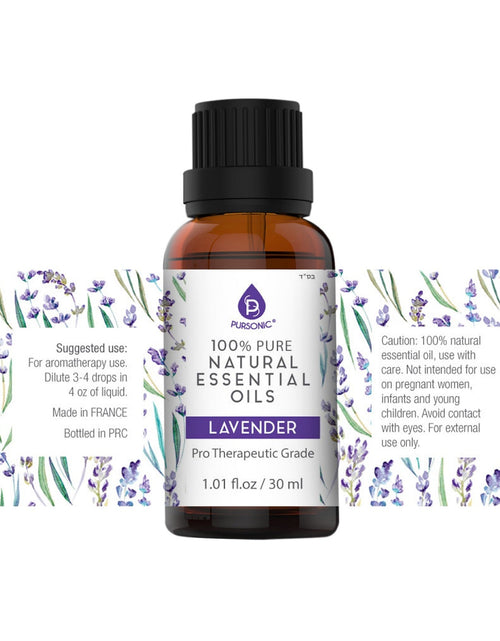 Load image into Gallery viewer, 100% Pure &amp; Natural Lavender Essential Oils by Pursonic
